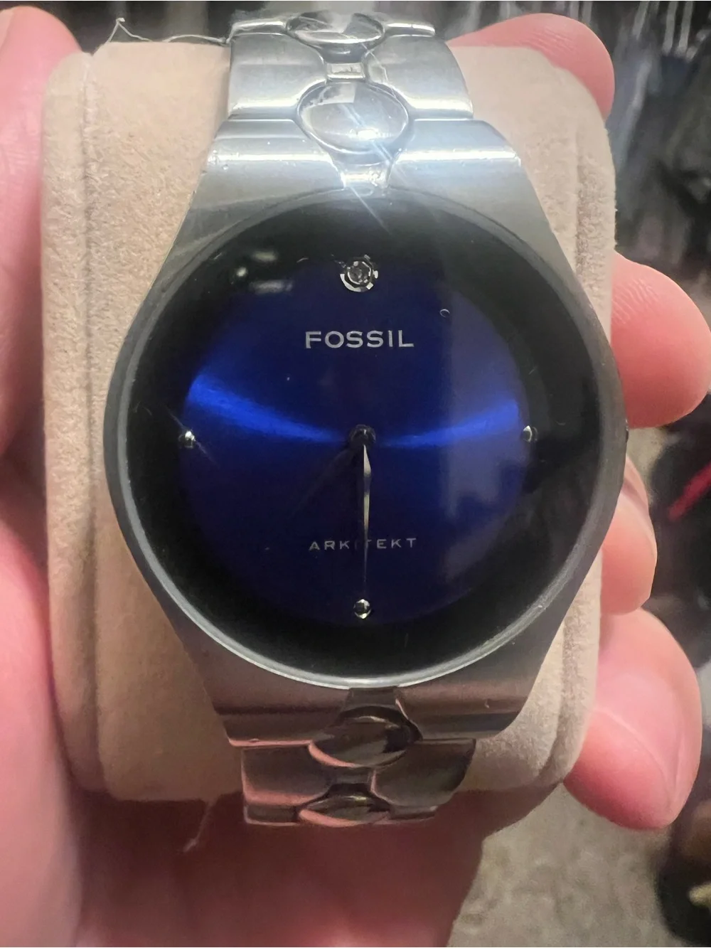 Fossil Arkitekt Men's Stainless Steel Watch - Blue Dial